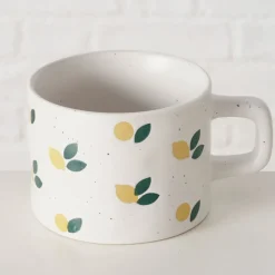 Fabrique de Styles Mug en grès citron blanc 32cl* Tasses Et Mugs