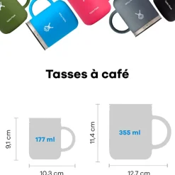 Fabrique de Styles Mug isotherme avec poignée agave 355ml* Gourdes