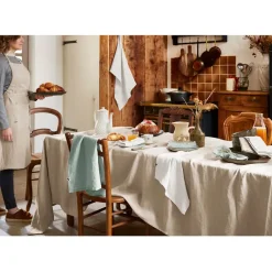Fabrique de Styles Nappe rectangle en lin lavé 170x250cm - Soline* Nappes