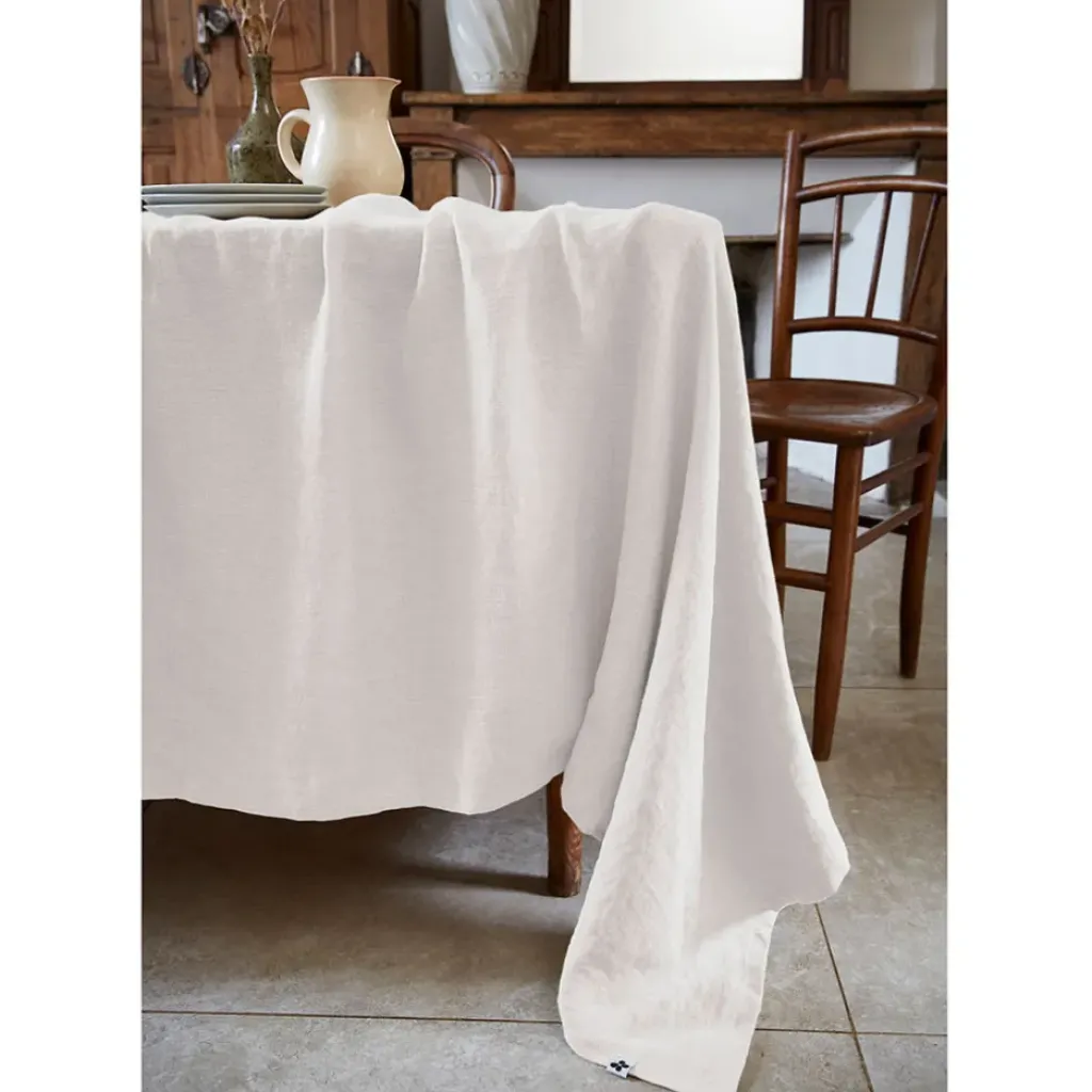 Fabrique de Styles Nappe rectangle en lin lavé 170x250cm - Soline* Nappes