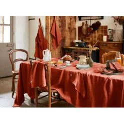 Fabrique de Styles Nappe rectangle en lin lavé 170x250cm - Soline* Nappes