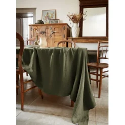 Fabrique de Styles Nappe rectangle en lin lavé 170x250cm - Soline* Nappes