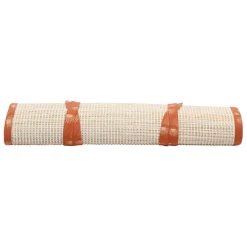 Fabrique de Styles Natte de plage avec coussin et écru - sweet leaves* Draps De Plage Et Foutas