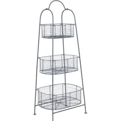 Fabrique de Styles Panier 3 niveaux reserve en fer* Paniers Et Corbeilles
