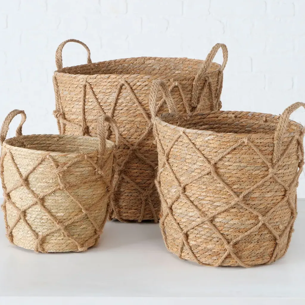 Fabrique de Styles Panier en zostère 31x31cm - Katunia* Paniers Et Corbeilles