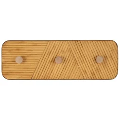 Fabrique de Styles Patere 3 crochets en bambou et sapin - Saori* Patères