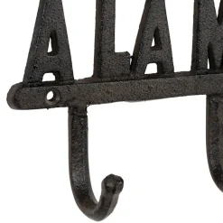 Fabrique de Styles Patère 4 crochets Bienvenue à la montagne en fonte - Minrai* Patères