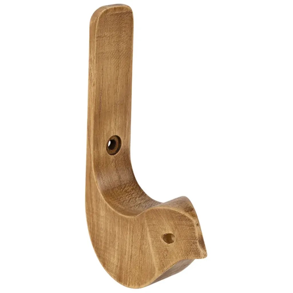 Fabrique de Styles Patère oiseau en acajou blanc h13cm - Campagne* Patères