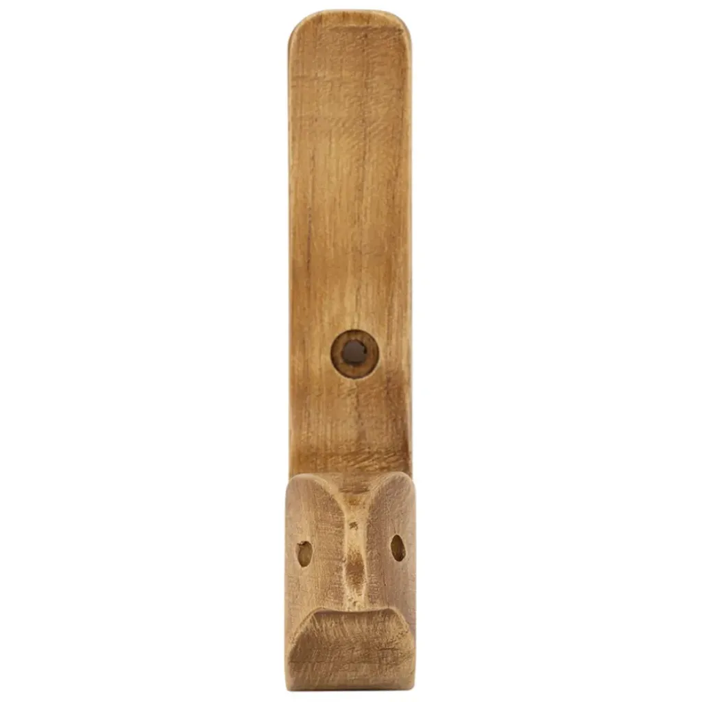 Fabrique de Styles Patère oiseau en acajou blanc h13cm - Campagne* Patères