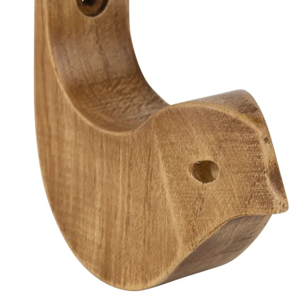 Fabrique de Styles Patère oiseau en acajou blanc h13cm - Campagne* Patères