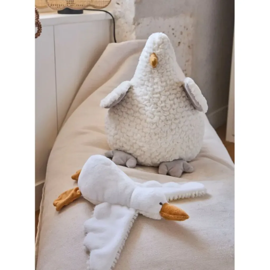 Fabrique de Styles Peluche mouette blanc et jaune - Songes*Enfant Doudous Et Peluches