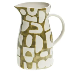 Fabrique de Styles Pichet en grès et blanc 1.6L - Ohana* Carafes Et Pichets