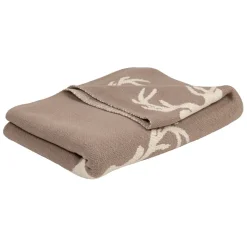 Fabrique de Styles Plaid cerf en coton 150x125cm - Noel* Plaids