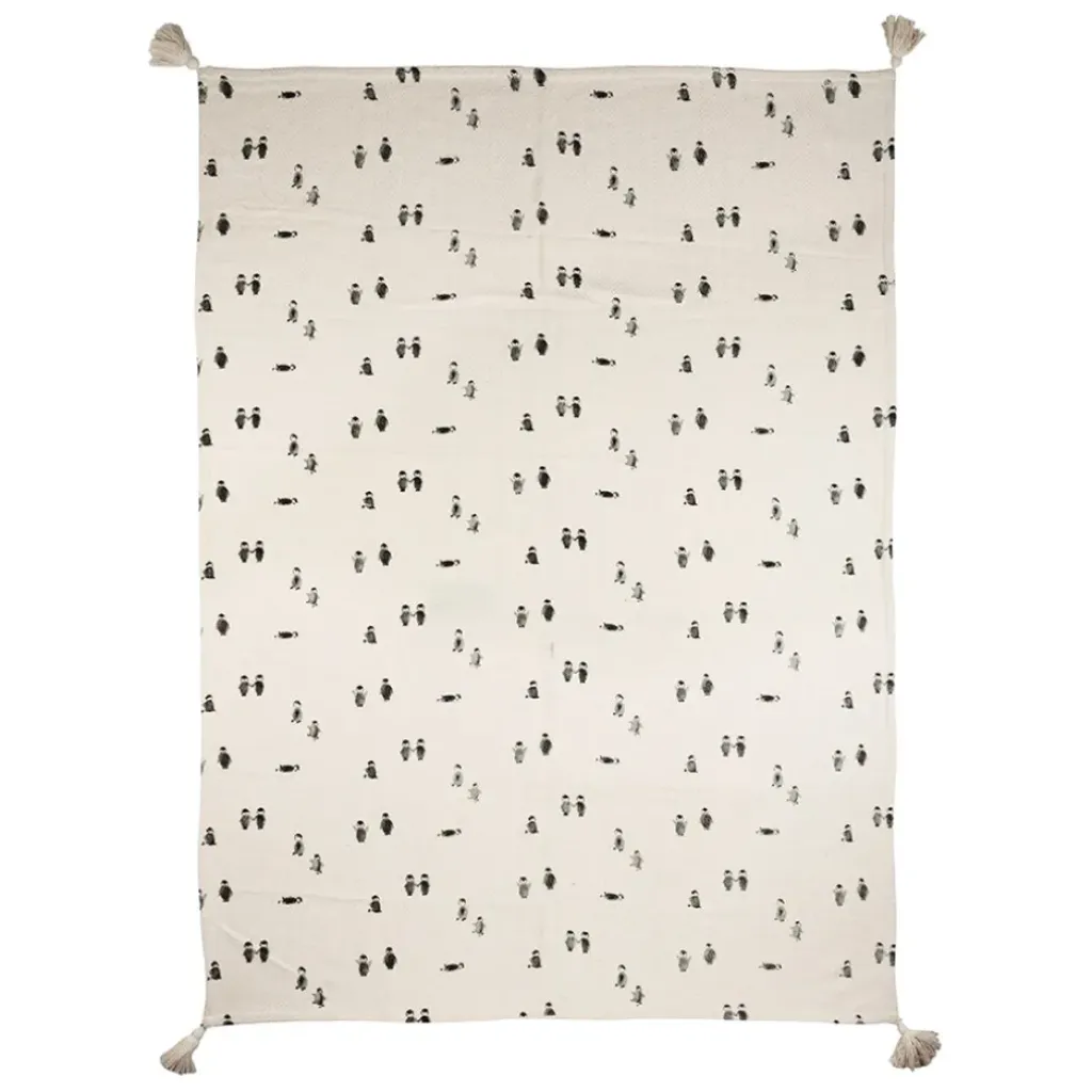 Fabrique de Styles Plaid en coton écru et beige - Banquise*Enfant Textiles