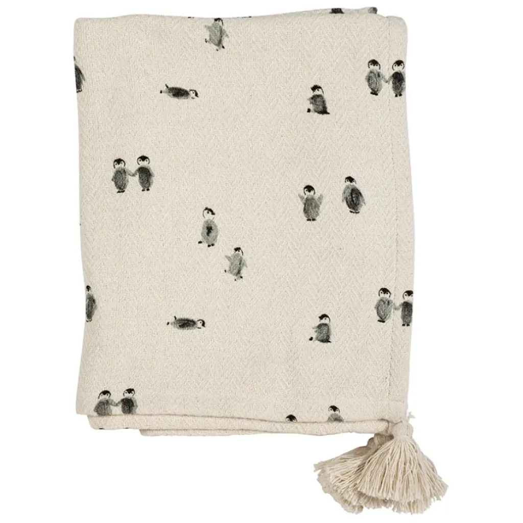 Fabrique de Styles Plaid en coton écru et beige - Banquise*Enfant Textiles