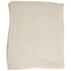 Fabrique de Styles Plaid en gaze de coton écru 120x100cm* Plaids