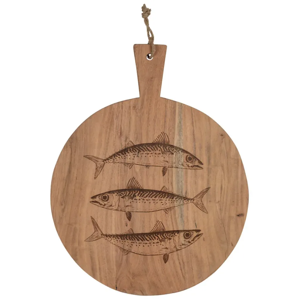 Fabrique de Styles Planche à découper poisson en acacia 50x40cm - Dalbert* Planches À Découper