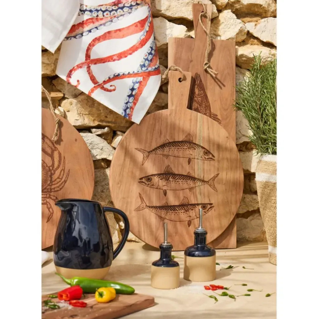 Fabrique de Styles Planche à découper poisson en acacia 50x40cm - Dalbert* Planches À Découper