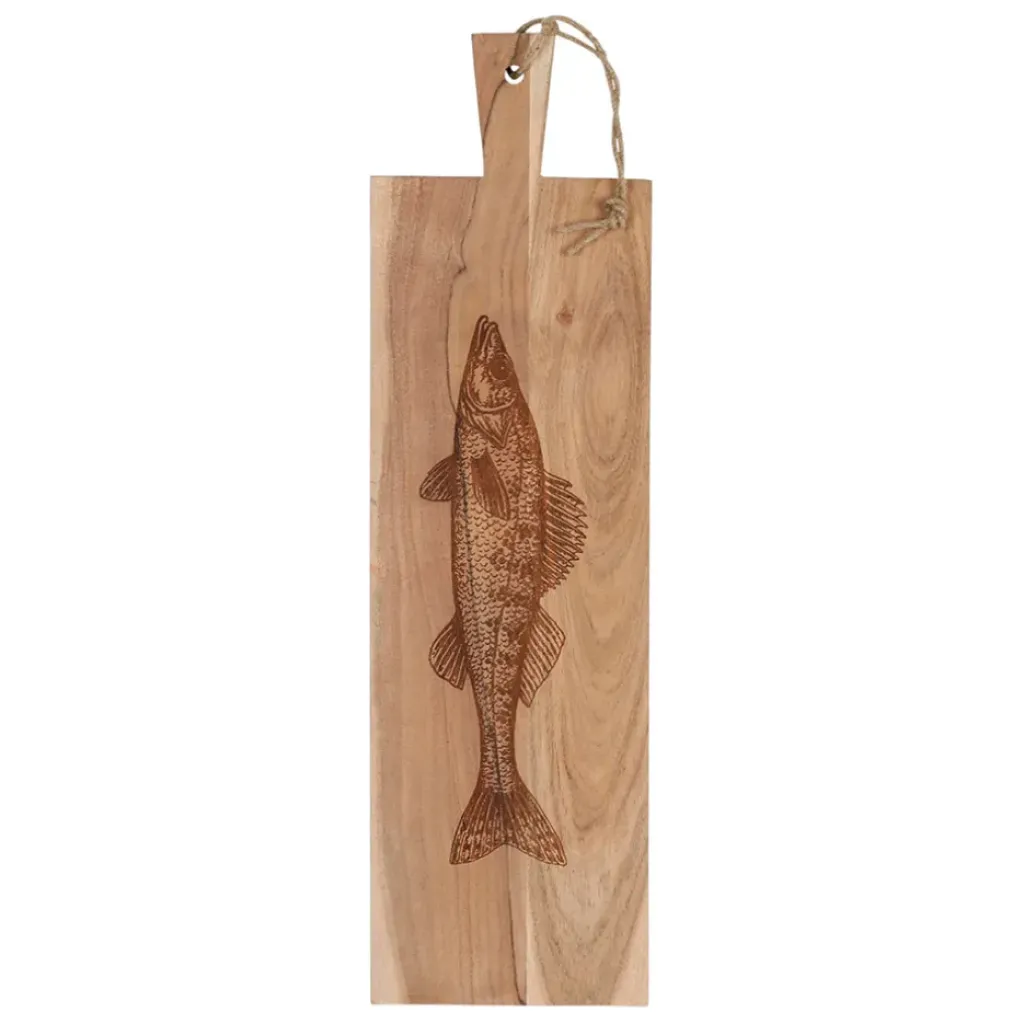 Fabrique de Styles Planche a découper poisson en acacia 20x70cm - Dalbert* Planches À Découper