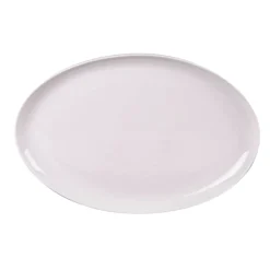 Fabrique de Styles Plat ovale en porcelaine blanche 30x20cm - Ecume* Plats Et Saladiers