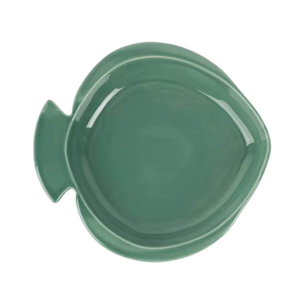 Fabrique de Styles Plat rond creux 23.5x22cm en faience - poisson* Plats Et Saladiers