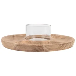 Fabrique de Styles Plateau en acacia avec coupel - Dalbert* Plateaux