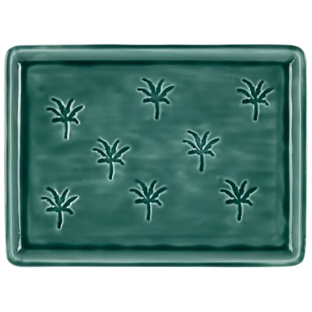 Fabrique de Styles Plateau en fer émeraude 40x30cm - Allegra* Plateaux