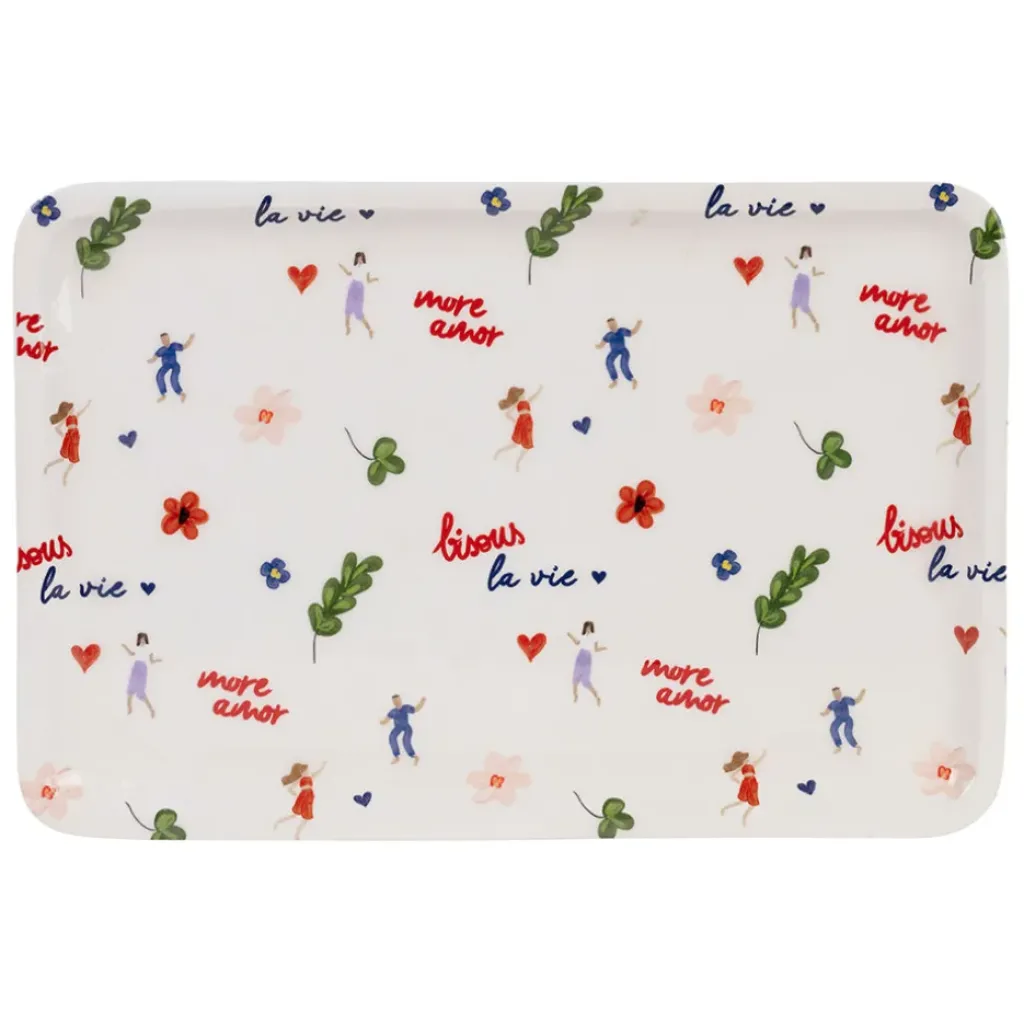 Fabrique de Styles Plateau en fer 30x20cm - Bellagio* Plateaux