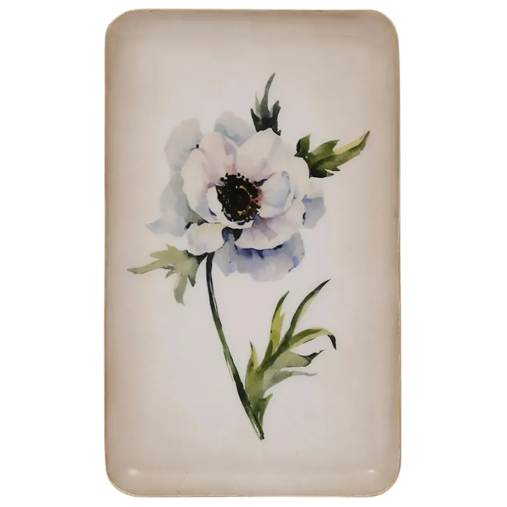 Fabrique de Styles Plateau en fer 15x25.5cm - Anémone* Plateaux