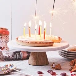 Fabrique de Styles Plateau en marbre et manguier 30x30xh10cm - Organic* Plateaux