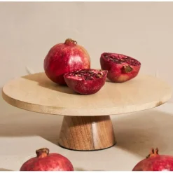 Fabrique de Styles Plateau en marbre et manguier 30x30xh10cm - Organic* Plateaux