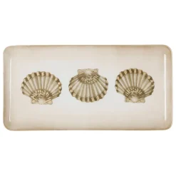 Fabrique de Styles Plateau rectangulaire et doré 30.5x15.5cm en fer - bordemer* Plateaux