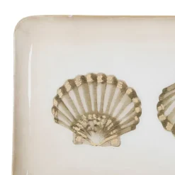 Fabrique de Styles Plateau rectangulaire et doré 30.5x15.5cm en fer - bordemer* Plateaux