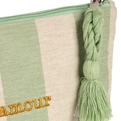 Fabrique de Styles Pochette Amour en coton écru et - Famille* Pochettes Et Housses