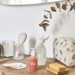 Fabrique de Styles Pochette en coton émeraude et corail - Palma* Pochettes Et Housses