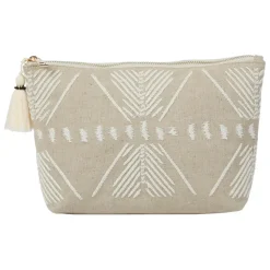 Fabrique de Styles Pochette en lin naturel et blanc - Golden nat* Pochettes Et Housses