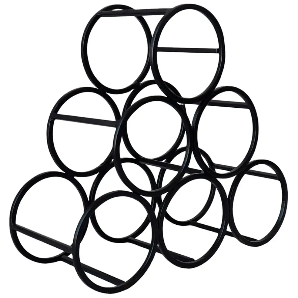 Fabrique de Styles Porte 6 bouteilles en fer 31xh28cm - Campagne* Accessoires Vin Et Cocktails