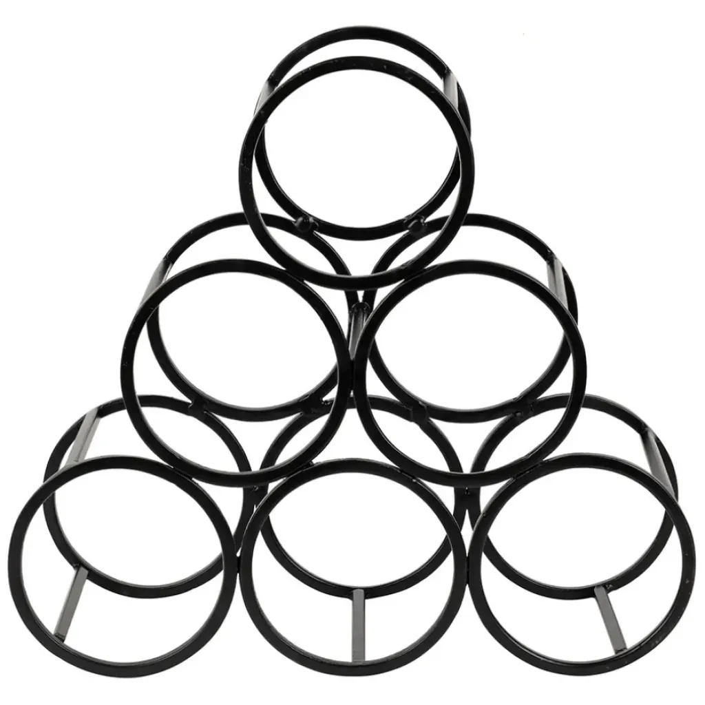 Fabrique de Styles Porte 6 bouteilles en fer 31xh28cm - Campagne* Accessoires Vin Et Cocktails