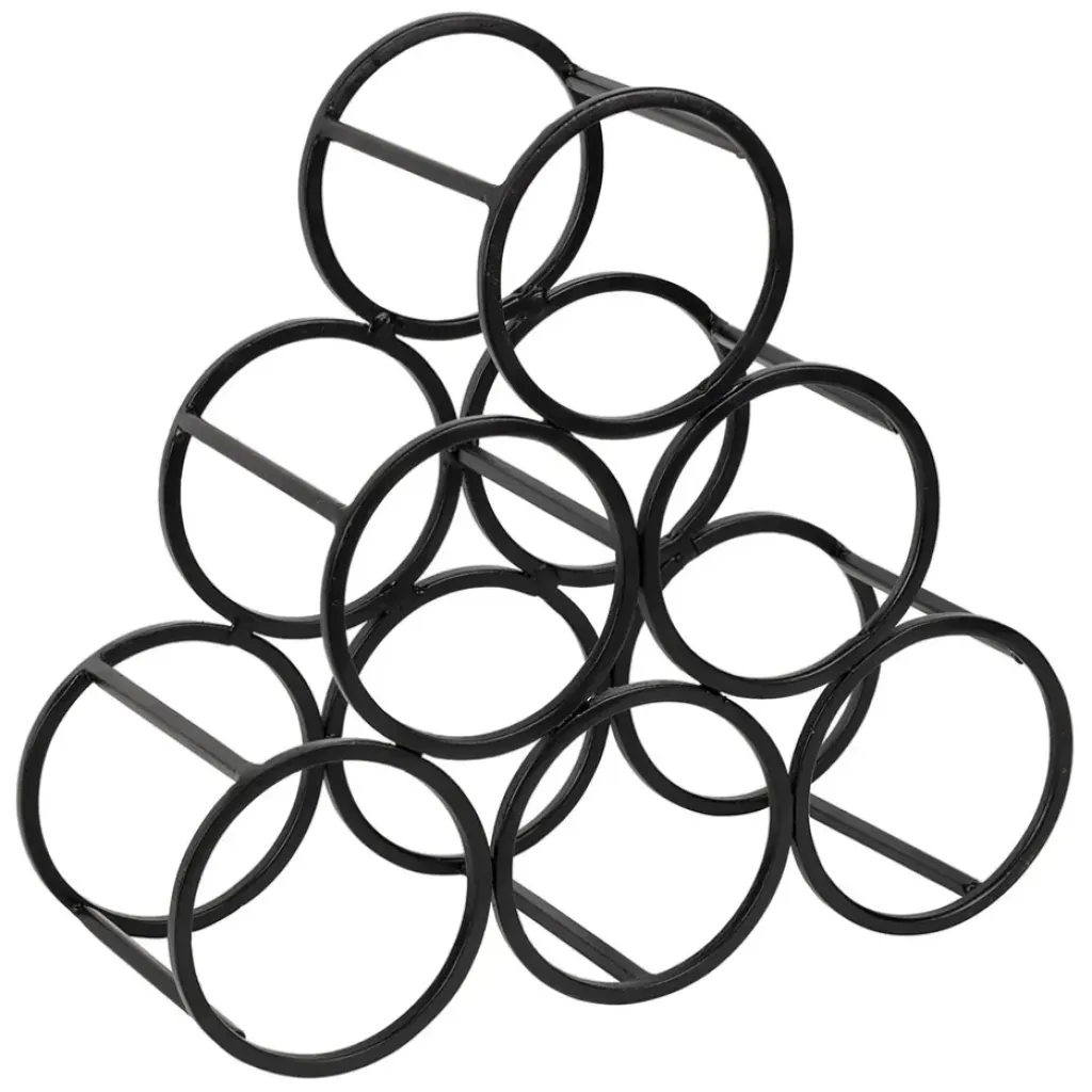 Fabrique de Styles Porte 6 bouteilles en fer 31xh28cm - Campagne* Accessoires Vin Et Cocktails