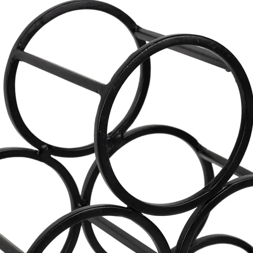 Fabrique de Styles Porte 6 bouteilles en fer 31xh28cm - Campagne* Accessoires Vin Et Cocktails