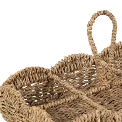 Fabrique de Styles Porte 6 gobelets en jonc de mer - Chaumière* Petits Rangements