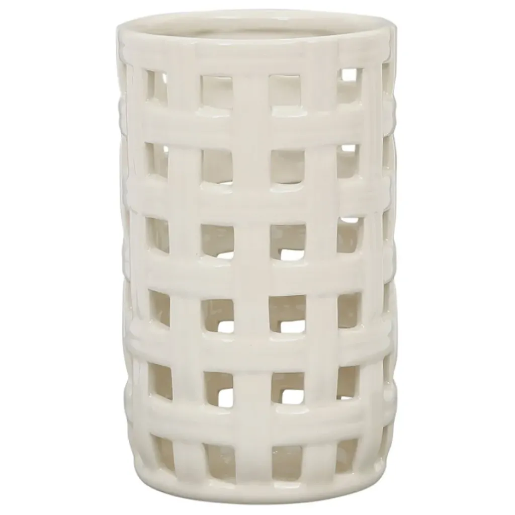 Fabrique de Styles Porte ustensiles en grès écru - Organic* Petits Rangements