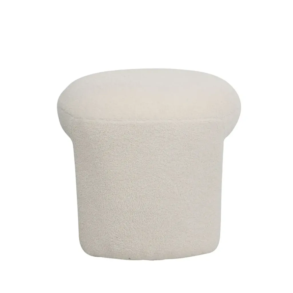 Fabrique de Styles Pouf en tissu bouclette - Loa* Poufs Et Tabourets