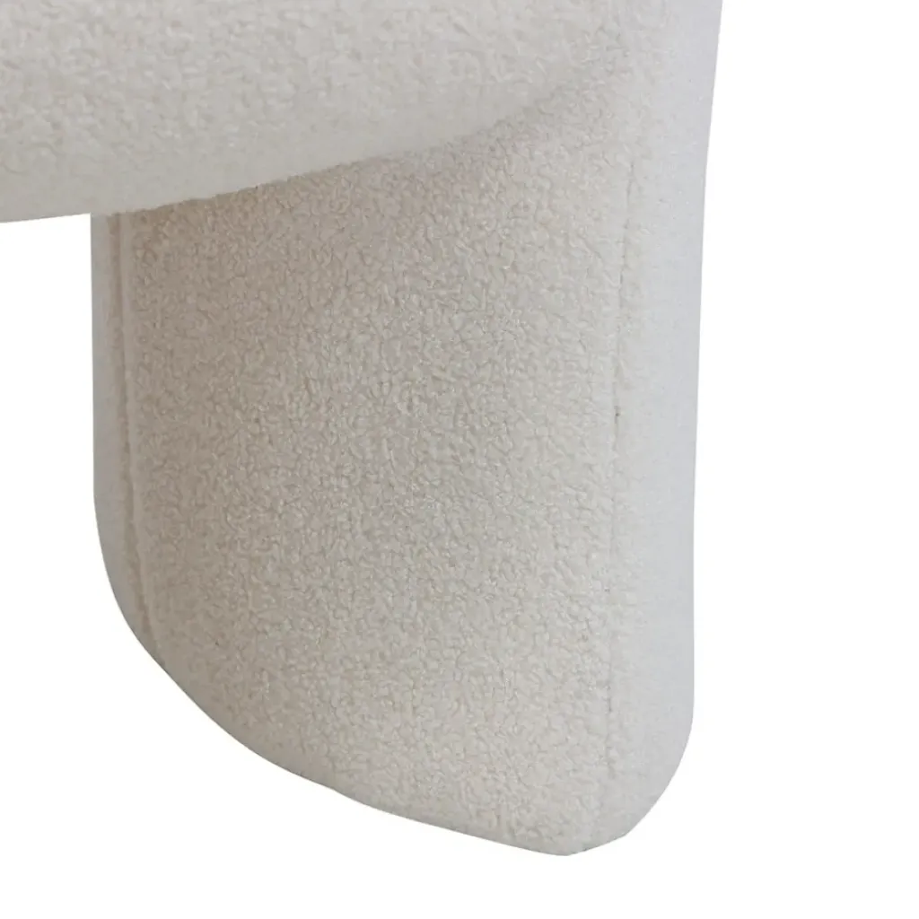 Fabrique de Styles Pouf en tissu bouclette - Loa* Poufs Et Tabourets