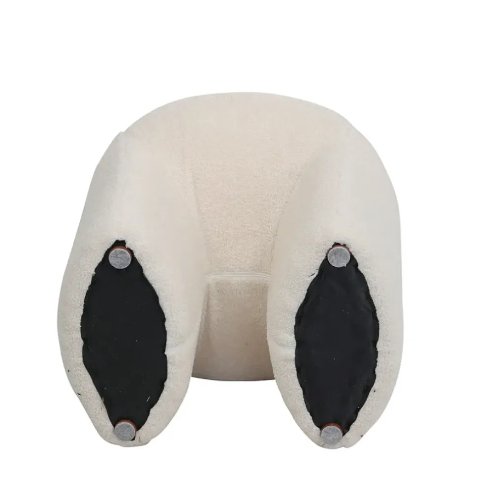 Fabrique de Styles Pouf en tissu bouclette - Loa* Poufs Et Tabourets