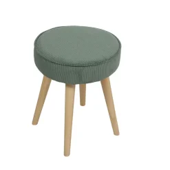 Fabrique de Styles Pouf en tissu velours côtelé - Popy* Poufs Et Tabourets