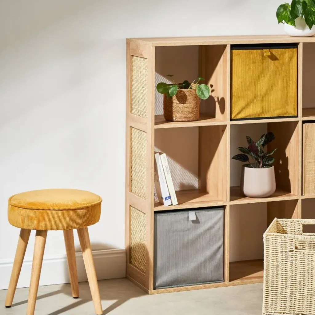 Fabrique de Styles Pouf en velours côtelé - Popy* Poufs Et Tabourets