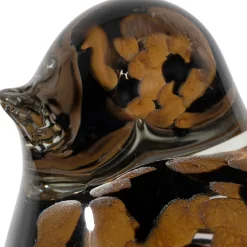 Fabrique de Styles Presse papier moineau en verre et camel - Serin* Petits Objets Déco