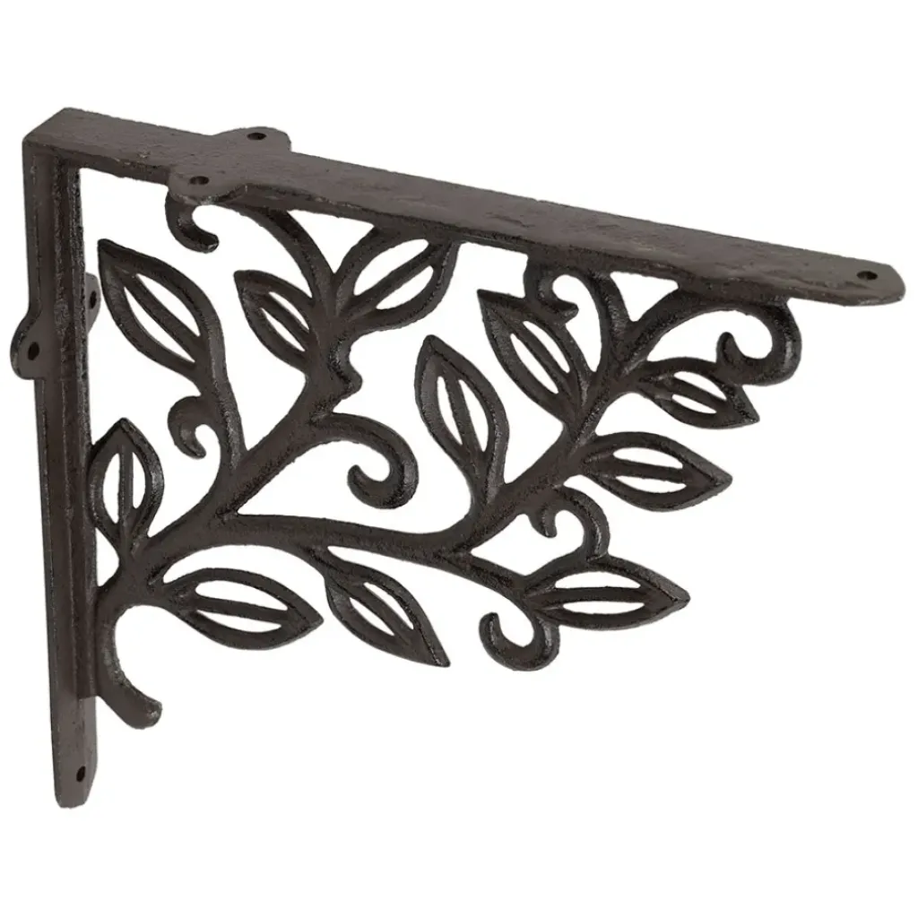 Fabrique de Styles Équerre en fonte laurier 25x23cm* Étagères Murales