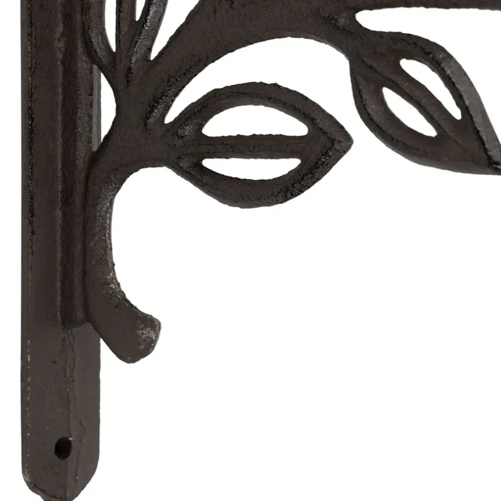 Fabrique de Styles Équerre en fonte laurier 25x23cm* Étagères Murales